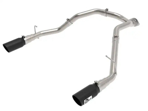 aFe 49-42080-B Large Bore-HD 3 IN 409 Stainless Steel DPF-Back Exhaust System w/Black Tip RAM 1500 20-21 V6-3.0