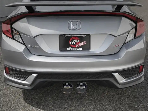 aFe 49-36618-L Takeda 3in 304 SS Cat-Back Exhaust System w/ Blue Tips 2017 Honda Civic Si I4 1.5L (t)