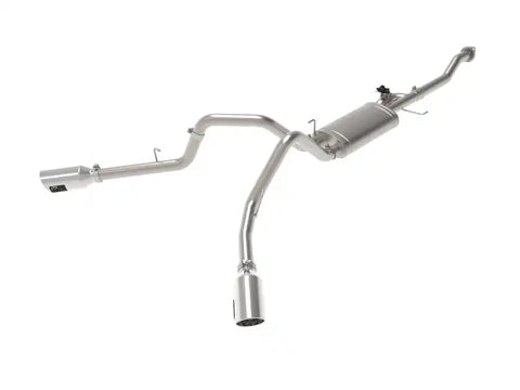 aFe 49-33123-P Gemini XV 3in 304 SS Cat-Back Exhaust 15-20 Ford F-150 V6 2.7L/3.5 w/ Polished Tips