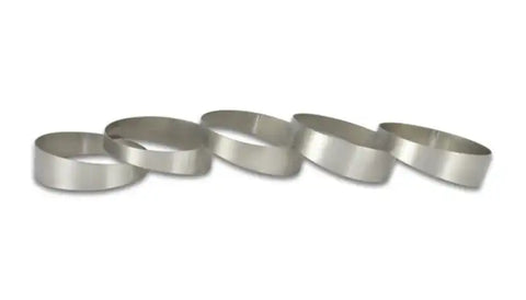 Vibrant 2.5in. O.D. Titanium Pie Cuts - Bag of 5