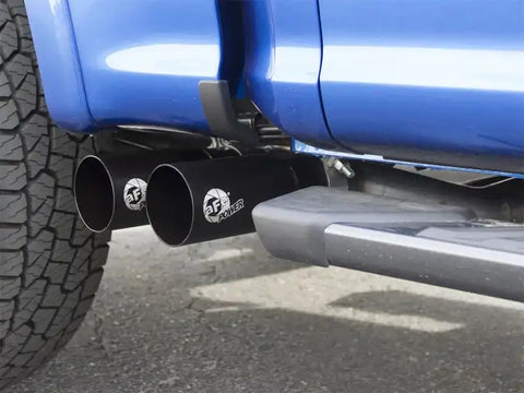 aFe 49-43081-B Rebel Exhausts 3in SS Cat-Back 15-16 Ford F-150 EcoBoost V6 2.7/3.5L V8 5.0L w/ Black Tips