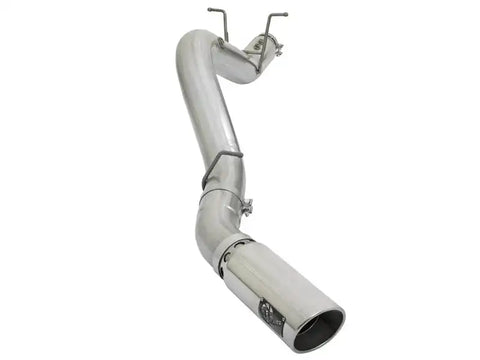 aFe 49-04085-P ATLAS 5in DPF-Back Aluminized Steel Exhaust System w/Polished Tips 2017 GM Duramax 6.6L (td) L5P