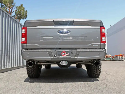 aFe 49-33127-B Vulcan 3in 304 SS Cat-Back Exhaust 2021 Ford F-150 V6 2.7L/3.5L (tt)/V8 5.0L w/ Black Tips