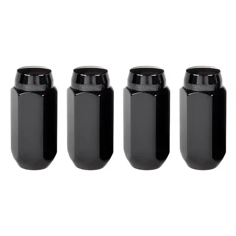 McGard Hex Lug Nut (Cone Seat) M14X1.5 / 13/16 1.945in. Length (4-Pack) - Black