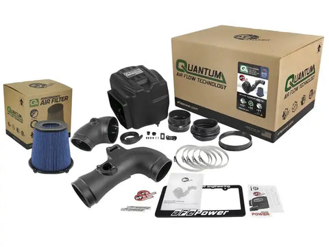 aFe 53-10006R Quantum Pro 5R Cold Air Intake System 11-16 GM/Chevy Duramax V8-6.6L LML - Oiled