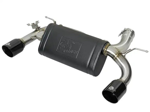 aFe 49-36336-B MACHForce XP Exhausts Axle-Back 12-15 BMW 335i 3.0T (SS w/Black Tips)