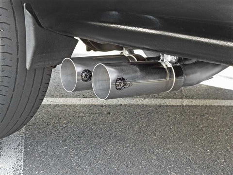 aFe 49-44070-P Rebel Series CB Middle-Side Exit SS Exhaust w/ Polished Tips 09-16 GM Silverado/Sierra V6/V8
