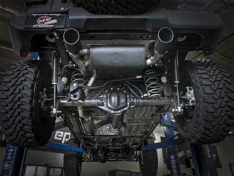 aFe 49-38066-B Rebel Series 2.5in 304 SS Cat-Back Exhaust w/ Black Tips 2018+ Jeep Wrangler (JL) V6 3.6L
