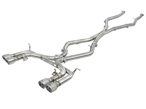 aFe 49-36342-P MACH Force-Xp 3.5in. 304 SS C/B Exhaust w/o Muffler 15-18 BMW X5 M V8-4.4L (tt) - Polished Tip