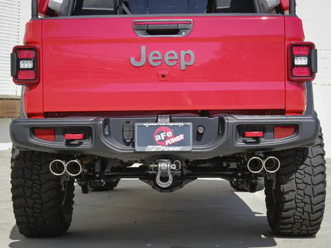 aFe 49-38084-P Vulcan Series 3in-2-1/2in 304 SS Cat-Back 2020 Jeep Gladiator (JT) V6-3.6L w/ Polished Tips