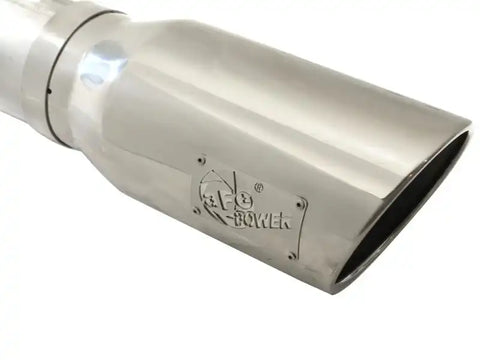 aFe 49-03054-P Atlas 5in DPF-Back Aluminized Steel Exh Sys, Ford Diesel Trucks 08-10 V8-6.4L (td) Polished tip