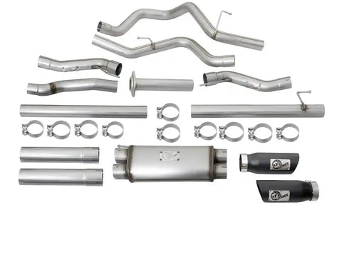aFe 49-43045-B MACHForce XP 3in 409-SS Exhaust Cat-Back 2017 Ford F-150 Raptor V6-3.5L (tt) w/ Black Tip