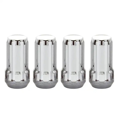 McGard SplineDrive Lug Nut (Cone Seat) 1/2-20 / 1.60in. Length (4-Pack) - Chrome (Req. Tool)