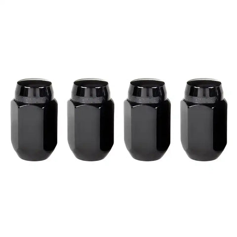 McGard Hex Lug Nut (Cone Seat) M14X1.5 / 22mm 1.635in. Length (4-Pack) - Black