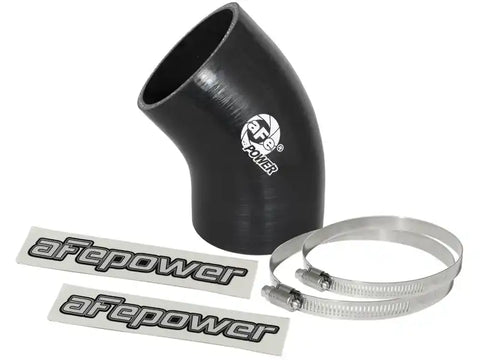aFe 59-00055 Magnum FORCE CAI Univ. Silicone Coupling Kit (3in. ID / 6in. L 45-Deg.) Elbow Coupler - Black