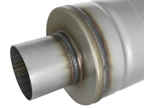 aFe 49M00012 MACH Force-Xp 409 SS Muffler 3in Center/Center 14in L x 6in Dia - Round Body