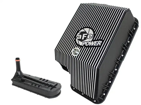 aFe 46-70122-1 Transmission Pan (Black) Ford Diesel Trucks 03-10 V8-6.0/6.4L (td)