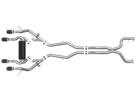 aFe 49-36351-C MACHForce XP Exhausts Cat-Back SS 19-21 BMW M2 Competition L6-3.0L w/Carbon Tips