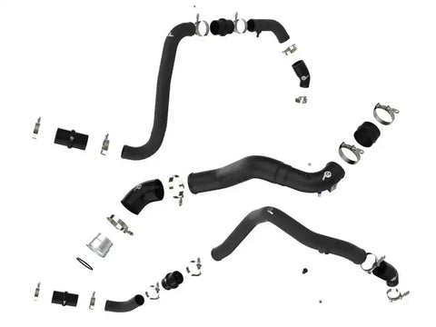 aFe 46-20514-B BladeRunner 21-22 Ford F-150 Ecoboost V6-3.5L(tt) Aluminum Hot and Cold Charge Pipe Kit Black