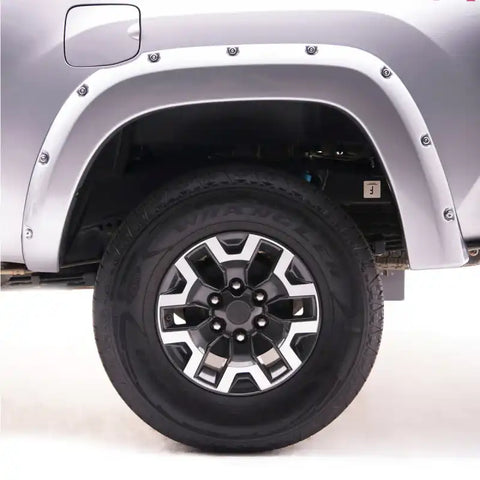EGR 16+ Toyota Tacoma w/Mudflap Bolt-On Look Color Match Fender Flares - Set Silver Sky