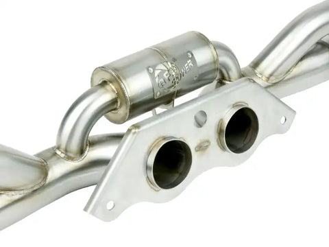 aFe 49C36434 Power MACHForce XP 304 Stainless Secondary Muffler Delete Pipe 14-19 Porsche 911 GT3 3.8L/4.0L