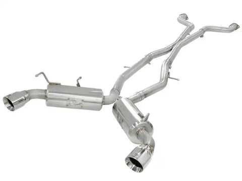 aFe 49-36107 Takeda 2.5inch SS Exhaust Cat-Back 09-13 Nissan 370Z V6 3.7L Polished Tips