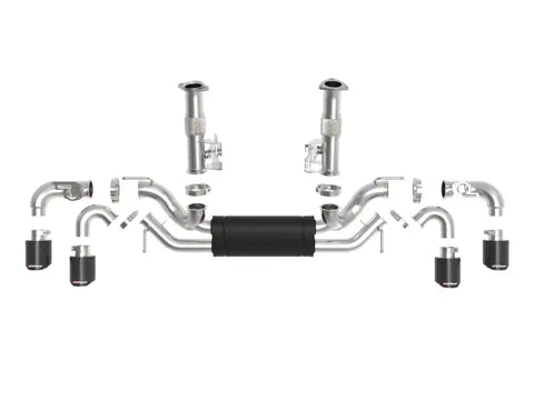 aFe 49-34124-C MACH Force-Xp 3 to 2-1/2 304SS Cat-Back 2020 Chevy Corvette (C8) 6.2L - Carbon Fiber Tip