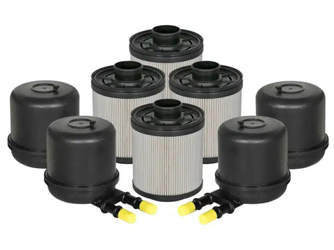 aFe 44-FF014-MB Pro GUARD D2 Fuel Filter 11-17 Ford Diesel Trucks V8 6.7L (td) (4 Pack)