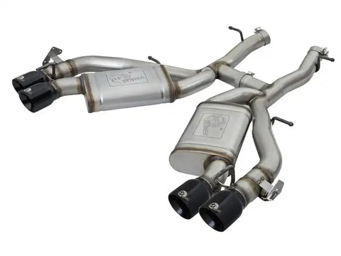 aFe 49-34068-B MACHForce XP 3in 304 SS Axle-Back Exhaust Dual (NPP) w/ Black Tips 16-17 Camaro V8