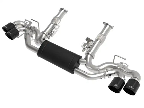 aFe 49-34124-B MACH Force-Xp 3 to 2-1/2 304SS Cat-Back 2020 Chevy Corvette (C8) 6.2L - Black Tip