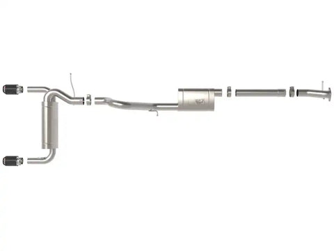 aFe 49-33138-C 2021+ Ford Bronco L4-2.3L (t) / V6-2.7L (tt) Vulcan 3in. to 2.5in. SS Cat-Back - Carbon