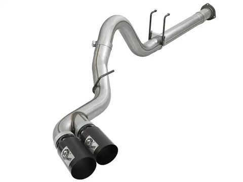 aFe 49-43120-B Power 11-14 Ford F250/F350 6.7L Diesel Rebel XD 4in 409 SS DPF-Back Exhaust System - Black Tips