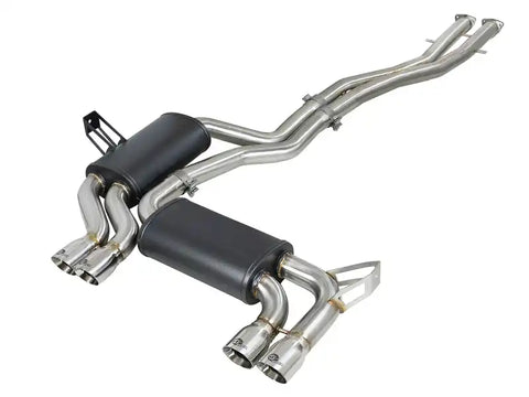 aFe 49-36344-P MACH Force-Xp 2.5in 304 SS Cat-Back Exhaust w/ Polished Tips 01-06 BMW M3