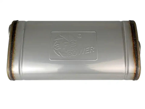 aFe 49M30019 MACH Force XP 304 Stainless Steel Muffler 2.5in Center/Offset 18in L x 9in W 4in H
