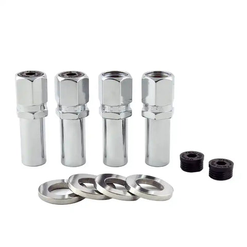 McGard Hex Lug Nut (Drag Racing X-Long Shank) 1/2-20 / 13/16 2.475in. Length (4-Pack) - Chrome