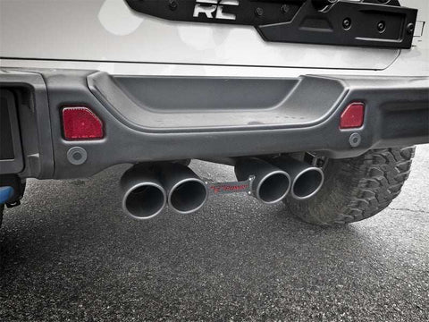 aFe 49-38071-B Rebel Series 2.5in. 304 SS C/B Exhaust System 2018 Jeep Wrangler (JL) V6-3.6L - Black Tip