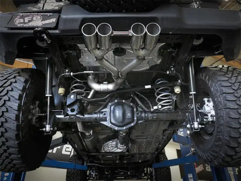 aFe 49-38071-P Rebel Series 2.5in. 304 SS C/B Exhaust System 2018 Jeep Wrangler (JL) V6-3.6L - Polished Tip