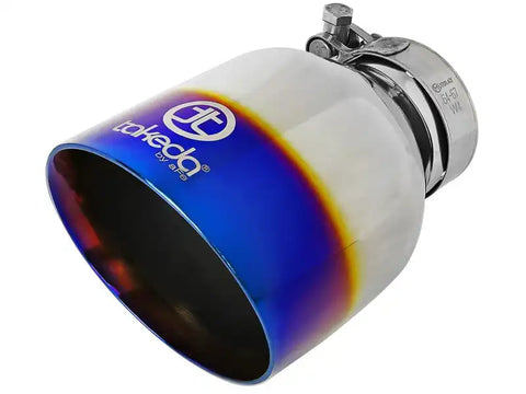 aFe 49-36059-L POWER Takeda 16-17 Lexus IS200t L4-2.0L (t) 2.5in-3in 304 SS CB Exhaust w/ Blue Tip