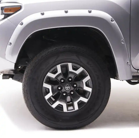 EGR 16+ Toyota Tacoma w/Mudflap Bolt-On Look Color Match Fender Flares - Set Silver Sky