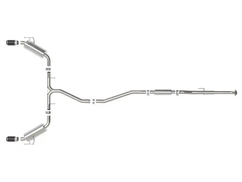 aFe 49-36628-C Takeda 2.5in 304 SS Cat-Back Exhaust System w/CF Tips 2022+ Honda Civic L4-1.5L (t)
