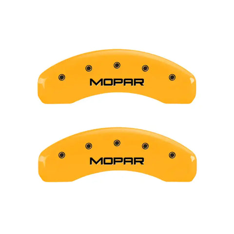 MGP 4 Caliper Covers Engraved Front & Rear SRT8 Black finish silver ch