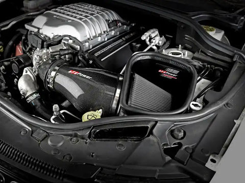 aFe 57-10002D Track Series Carbon Fiber Pro Dry S AIS - 2018 Jeep Grand Cherokee Trackhawk (WK2) V8-6.2L(SC)