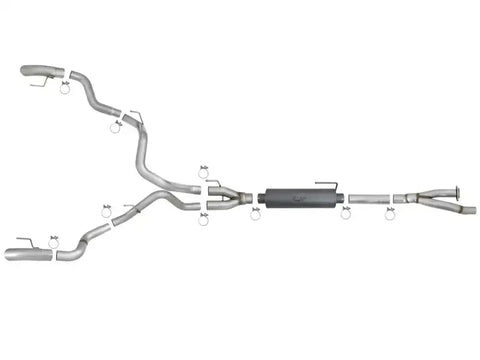 aFe 49-33095 MACH Force-Xp Cat-Back Exhaust w/Dual Hi-Tuck Tips 17-18 Ford F-150 Raptor V6-3.5L (tt)