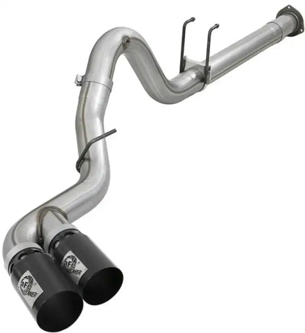 aFe 49-43121-B Power 15-16 Ford F250/F350 6.7L Diesel Rebel XD 4in 409 SS DPF-Back Exhaust System - Black Tips