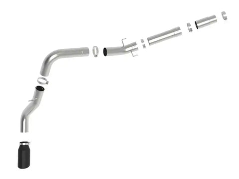 aFe 49-42078-B Large-Bore HD 5in 409SS DPF-Back Exhaust System w/Black Tip 19-20 Ram Diesel Trucks L6-6.7L (td)