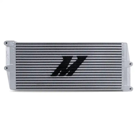 Mishimoto Heavy-Duty Oil Cooler - 17" Opposite-Side Outlets - Silver