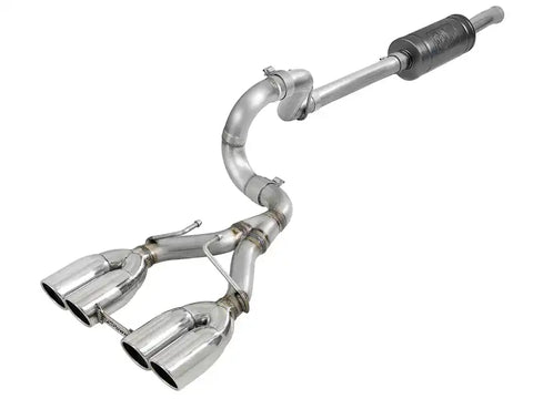 aFe 49-38073-P Rebel Series 2.5in 304 SS Cat-Back Exhaust w/ Polished Tip 18-20 Jeep Wrangler (JL)