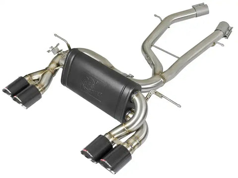 aFe 49-36338-1C MACH Force-Xp 2-1/2in Stainless Steel Axle Back Exhaust w/CF 15-19 BMW M3/M4 (F80/82/83)