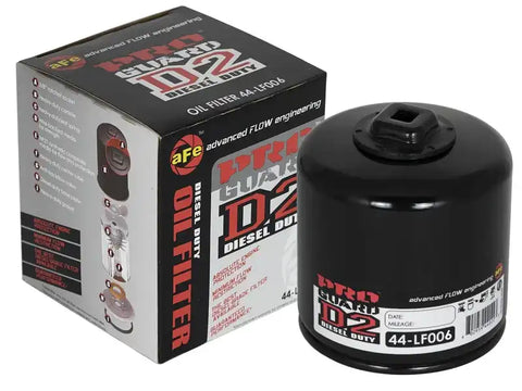 aFe 44-LF006-MB Pro GUARD D2 Oil Filter 74-08 Dodge Gas Truck V6 3.9L/V8 4.7L/5.7L/5.2L/5.9L/V10 8.3L/8.0L (4pk)