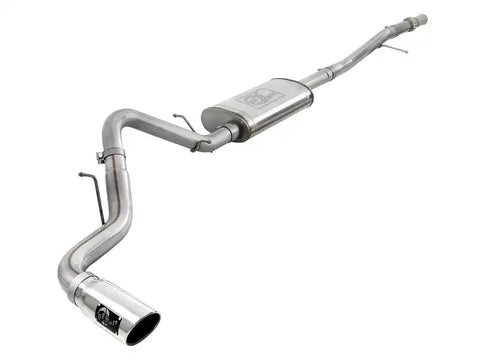 aFe 49-44107-P Apollo GT Series 2019 GM Silverado/Sierra 1500 4.3L/5.3L 409 SS CB Exhaust System w/Polished Tip